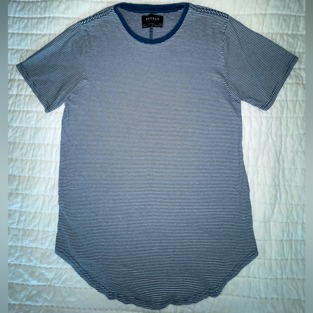 BUNDLE 6 Basic Striped Tees (S/M) Pacsun/On the Byas - Picture 2 of 13